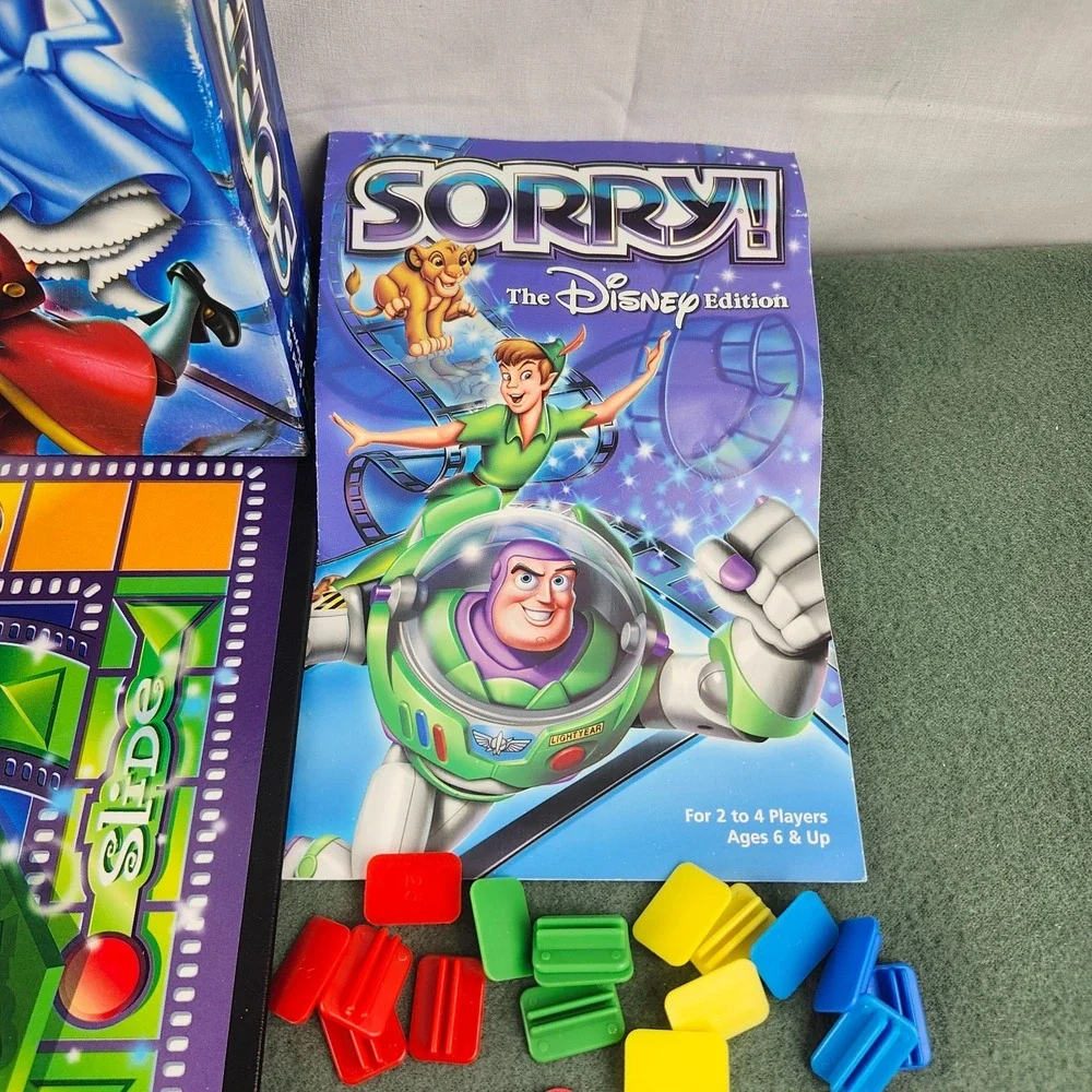 2001 Sorry! The Disney Edition Game by Parker Brothers Complete